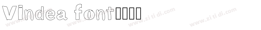 Vindea font字体转换